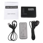 ​HDMI Switch FullHD 1080P 5 Εισόδων και 1 Εξόδου με Τηλεχειριστήριο